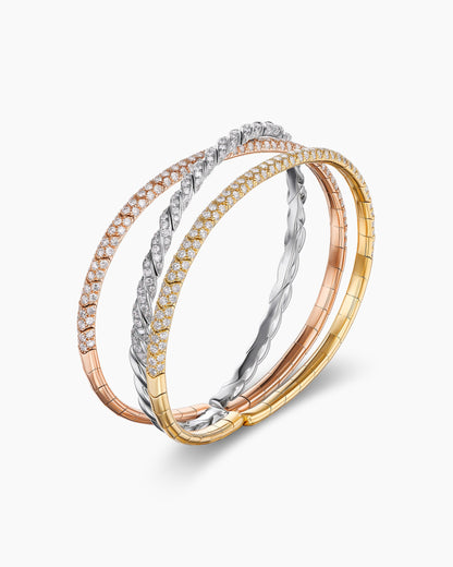David Yurman Sculpted Cable Flex Three Row Bracelet David Yurman Women’s