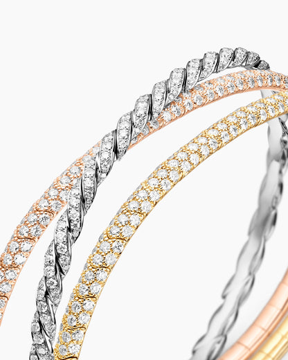 David Yurman Sculpted Cable Flex Three Row Bracelet David Yurman Women’s