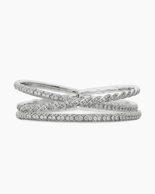 David Yurman Sculpted Cable Flex Three Row Bracelet David Yurman Women’s