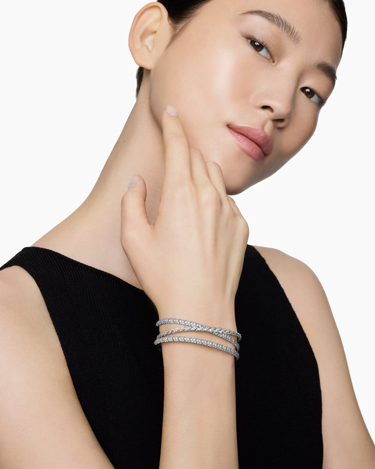 David Yurman Sculpted Cable Flex Three Row Bracelet David Yurman Women’s
