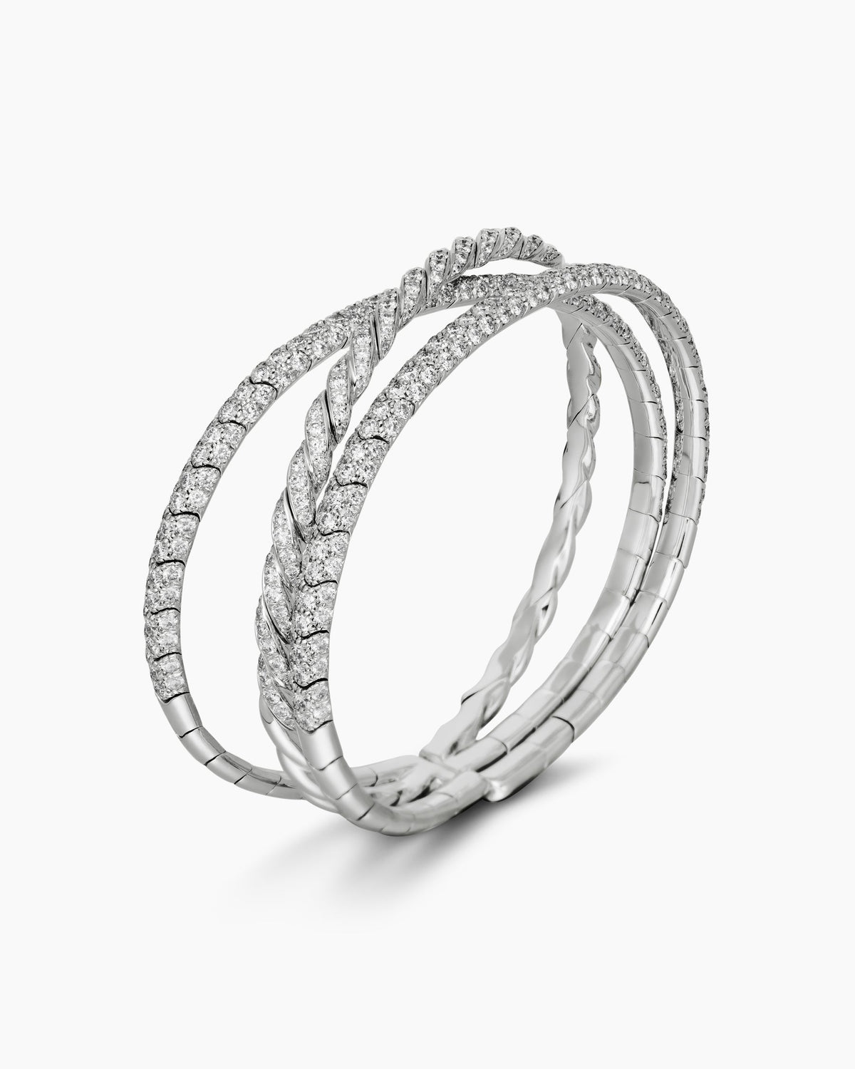 David Yurman Sculpted Cable Flex Three Row Bracelet David Yurman Women’s