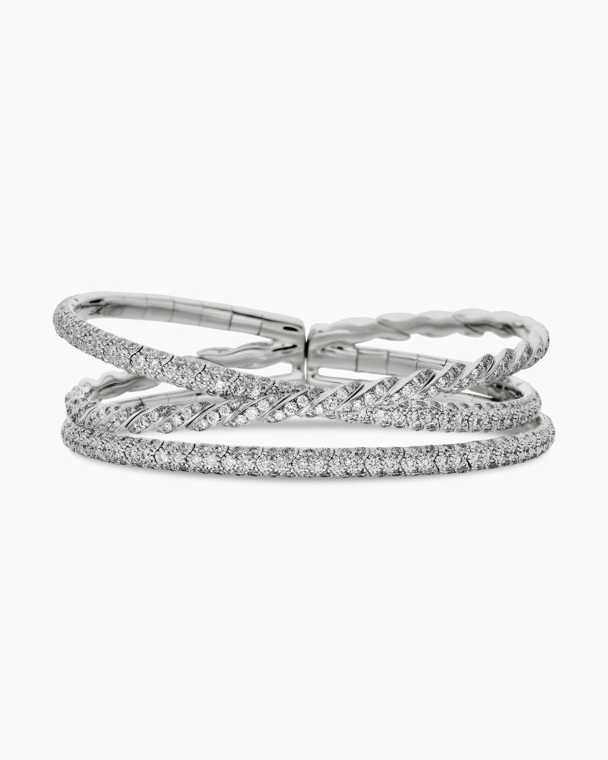 David Yurman Sculpted Cable Flex Three Row Bracelet David Yurman Women’s
