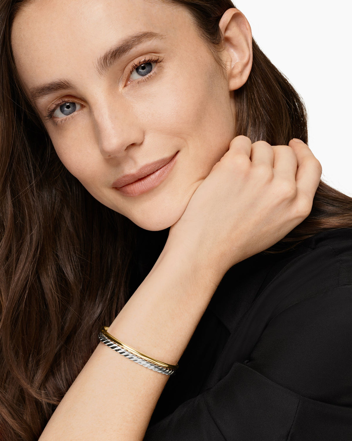 David Yurman DY Mercer Two Row Cuff Bracelet David Yurman Women’s