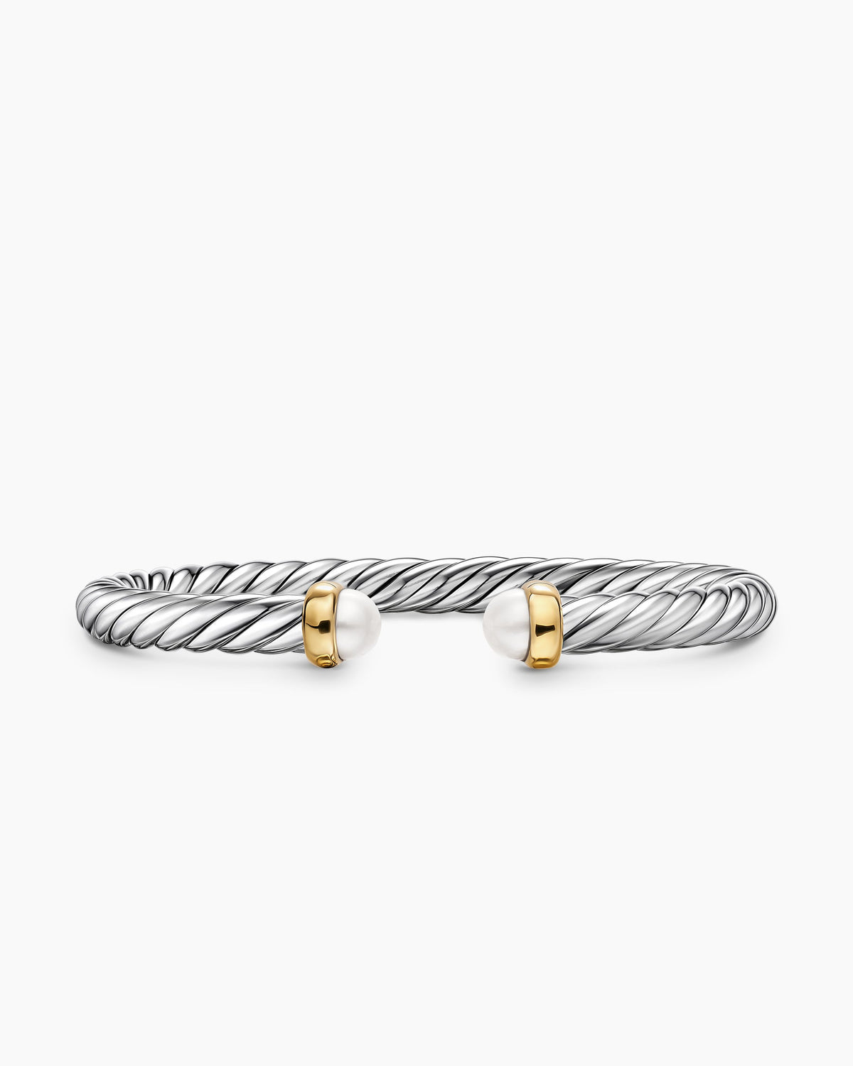 David Yurman Cable Flex Bracelet in Sterling Silver with 14K Yellow Gold, 6mm David Yurman Women’s