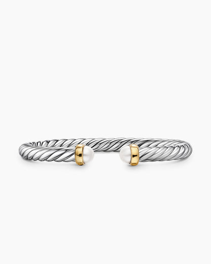 David Yurman Cable Flex Bracelet in Sterling Silver with 14K Yellow Gold, 6mm David Yurman Women’s