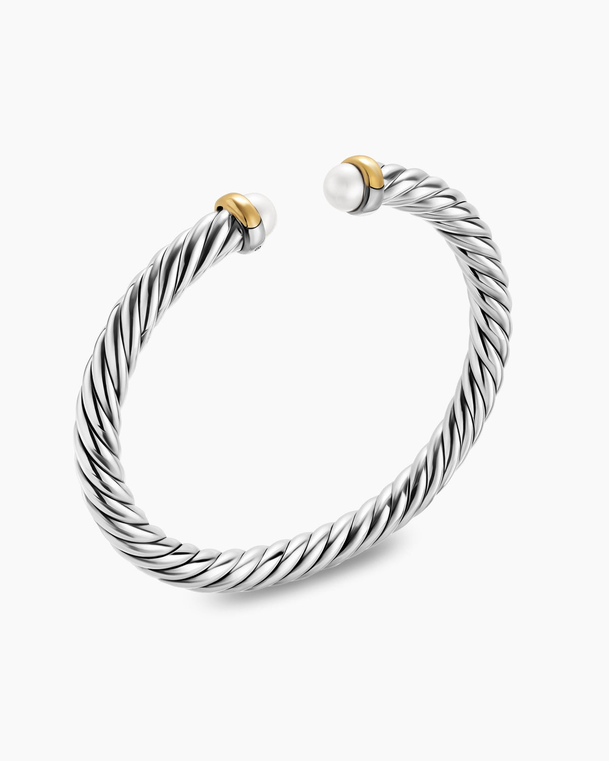 David Yurman Cable Flex Bracelet in Sterling Silver with 14K Yellow Gold, 6mm David Yurman Women’s