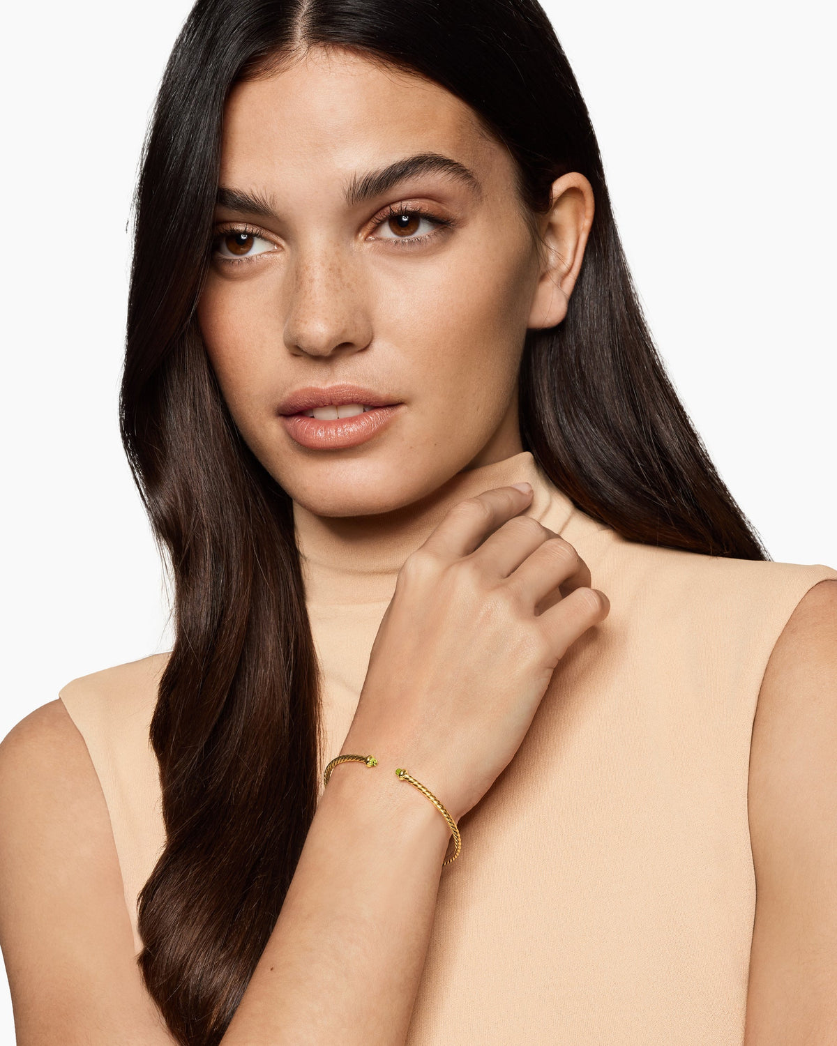 David Yurman Micro Cablespira Flex Bracelet in 18K Yellow Gold, 2.6mm David Yurman Women’s