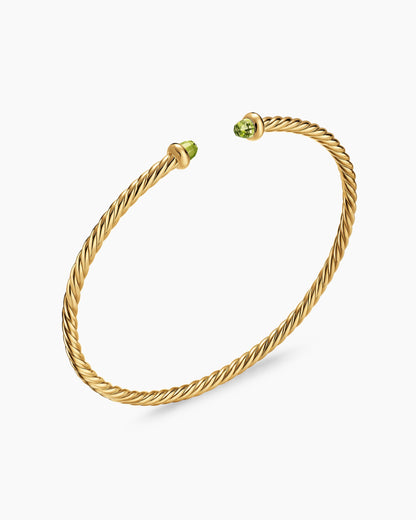David Yurman Micro Cablespira Flex Bracelet in 18K Yellow Gold, 2.6mm David Yurman Women’s