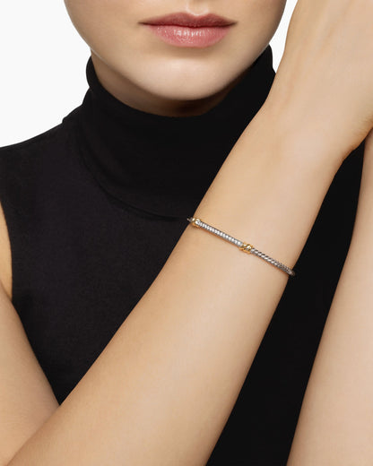 David Yurman Petite Helena Classic Cable Station Bracelet David Yurman Women’s