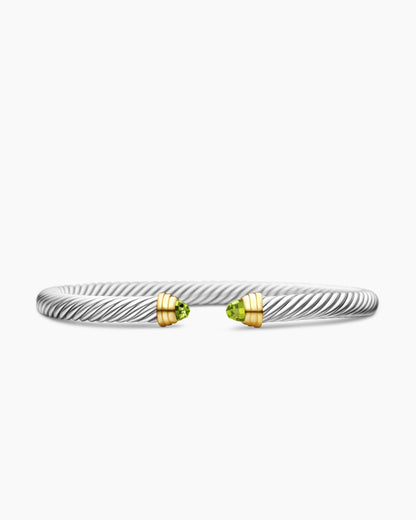 David Yurman Classic Cable Bracelet in Sterling Silver with 14K Yellow Gold, 5mm David Yurman Women’s