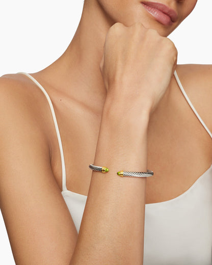 David Yurman Classic Cable Bracelet in Sterling Silver with 14K Yellow Gold, 5mm David Yurman Women’s