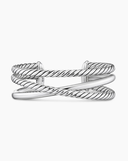 David Yurman Bold Crossover Three Row Cuff Bracelet David Yurman Women’s