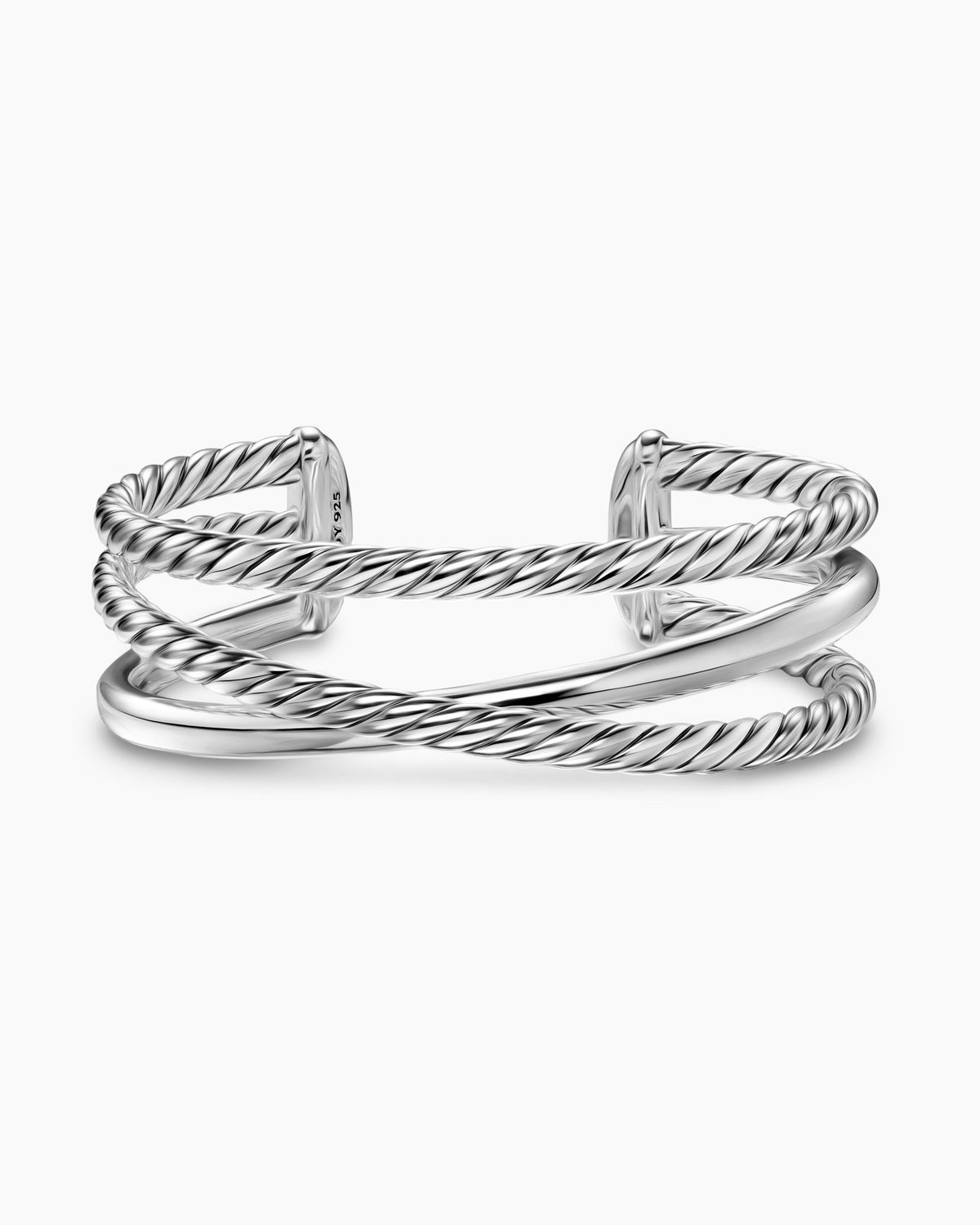 David Yurman Bold Crossover Three Row Cuff Bracelet David Yurman Women’s