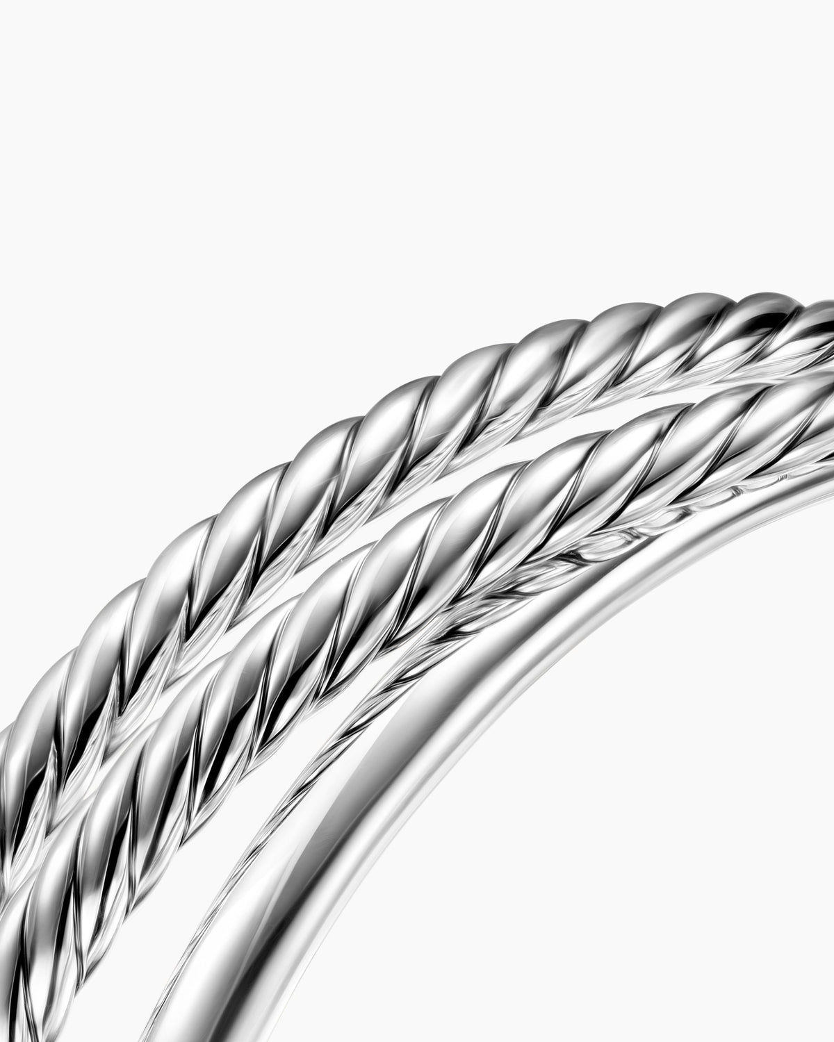 David Yurman Bold Crossover Three Row Cuff Bracelet David Yurman Women’s
