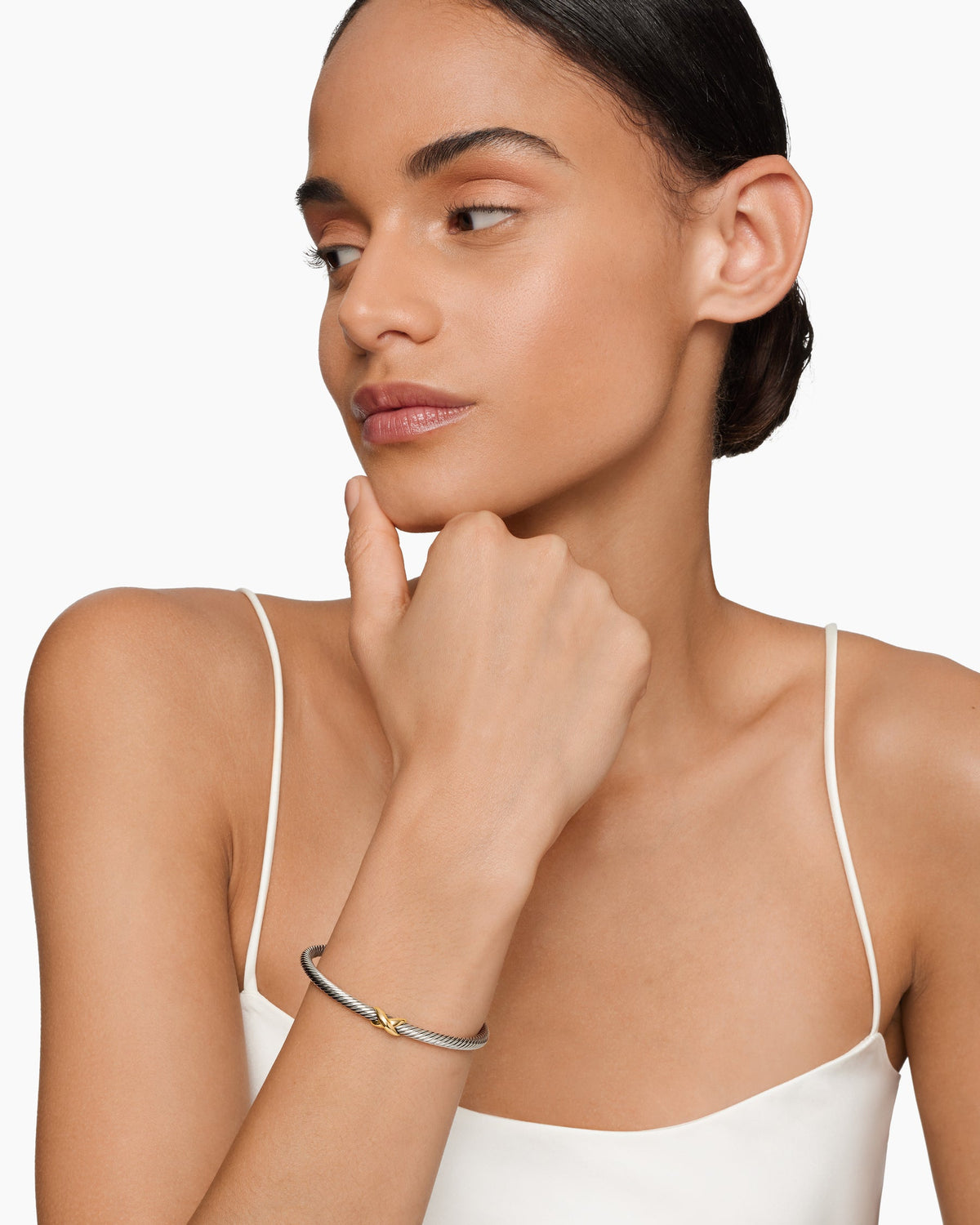 David Yurman X Classic Cable Station Bracelet David Yurman Women’s