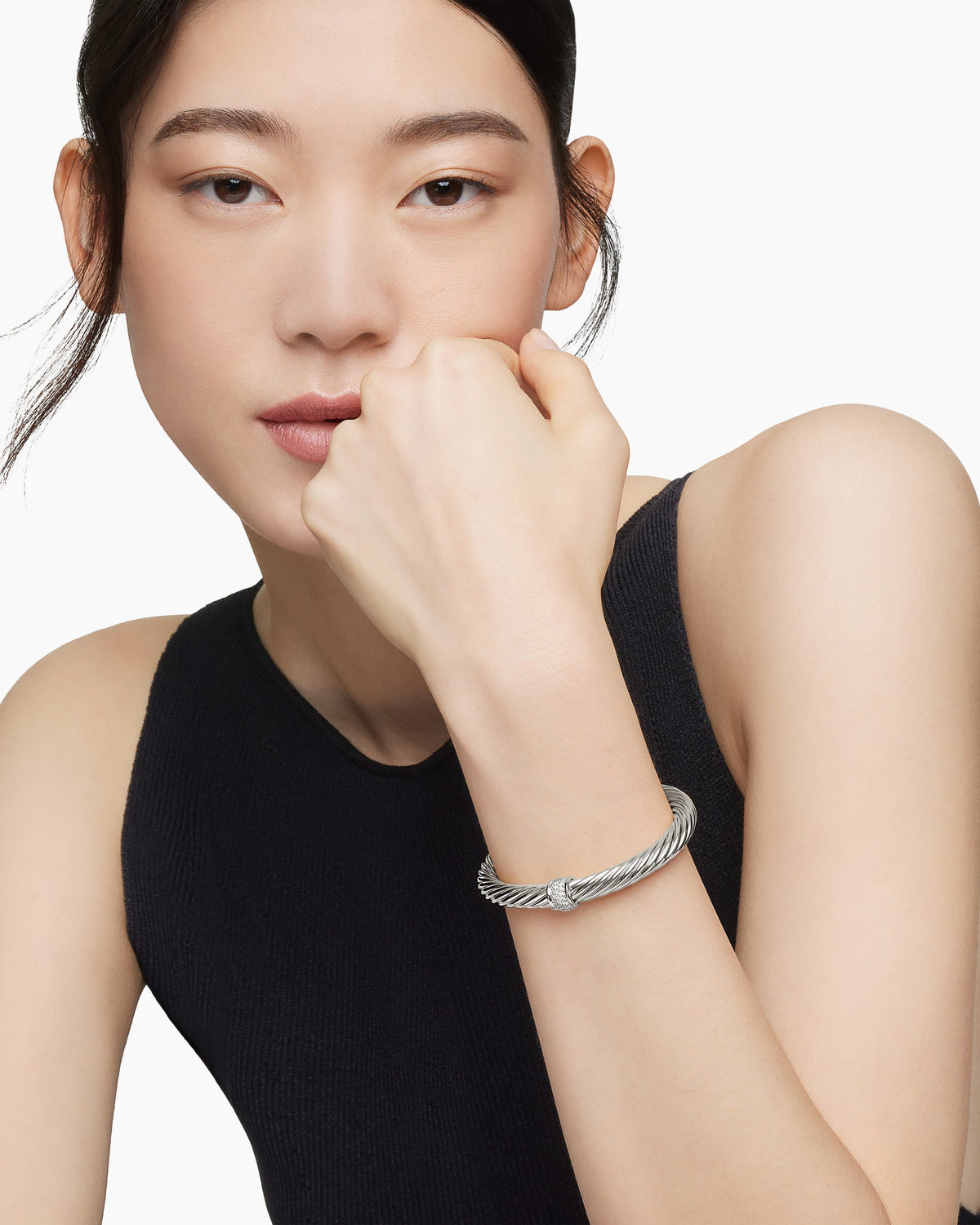 David Yurman Classic Cable Station Bracelet David Yurman Women’s