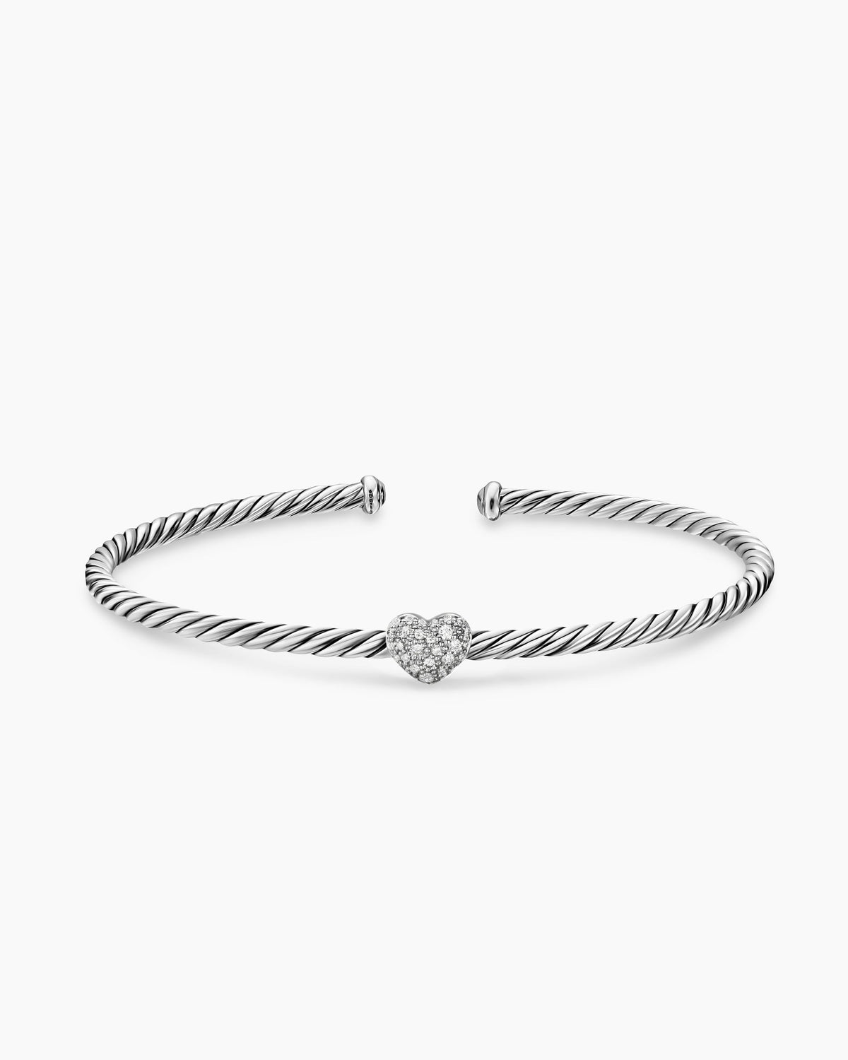 David Yurman Micro Cable Flex Heart Station Bracelet David Yurman Women’s