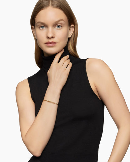 David Yurman Classic Cablespira Flex Station Bracelet in 18K Yellow Gold with Diamonds, 3mm David Yurman Women’s
