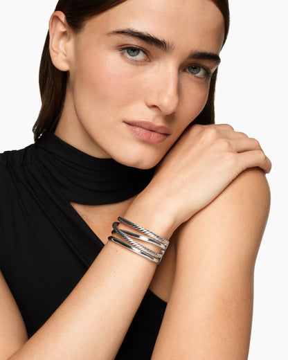 David Yurman Bold Crossover Multi Row Cuff Bracelet David Yurman Women’s