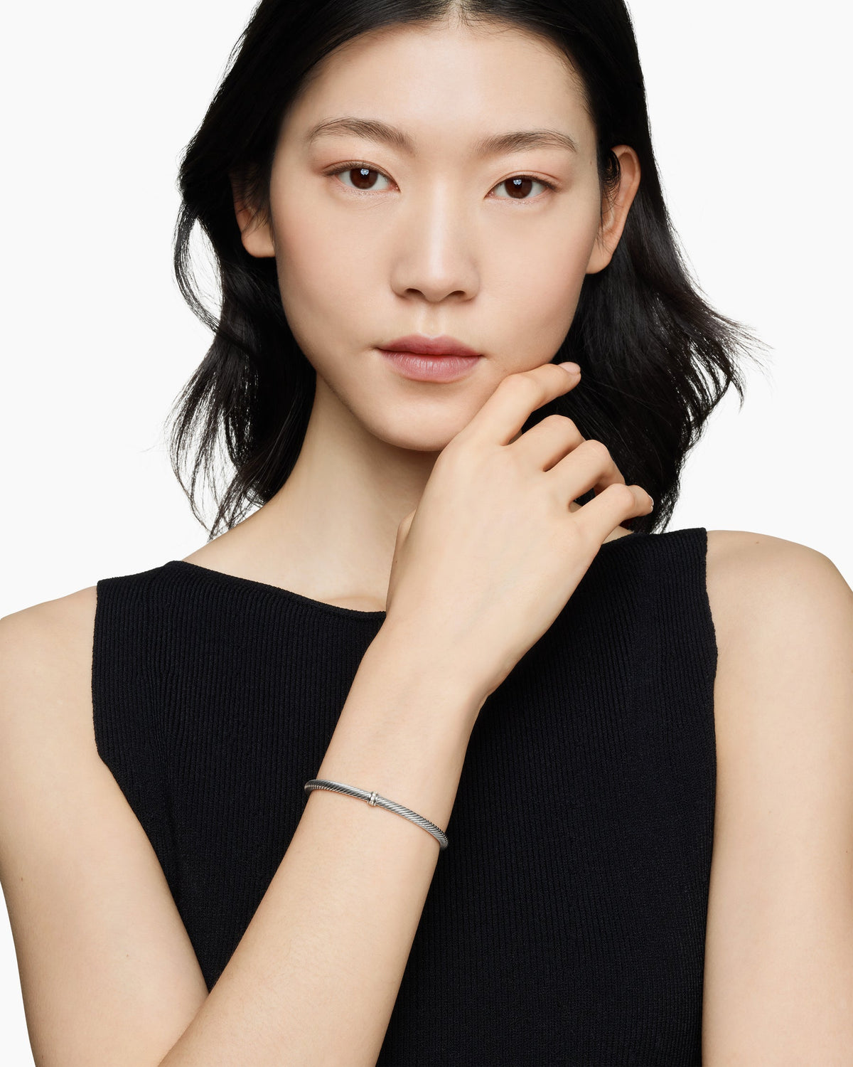 David Yurman Classic Cable Station Bracelet David Yurman Women’s