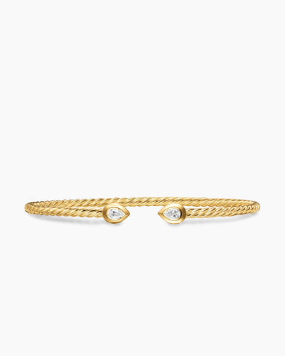 David Yurman Micro Cablespira Flex Pear Bracelet David Yurman Women’s