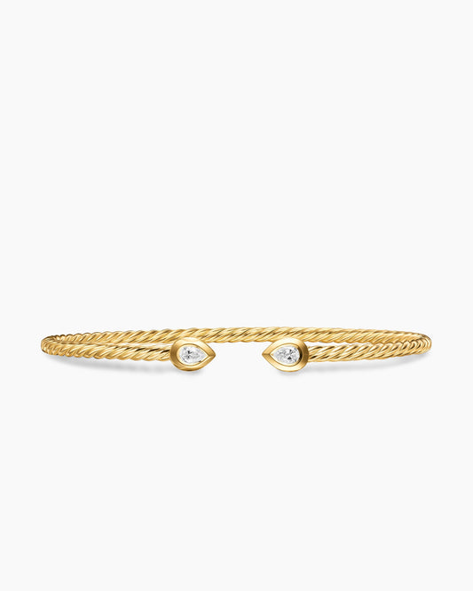 David Yurman Micro Cablespira Flex Pear Bracelet David Yurman Women’s