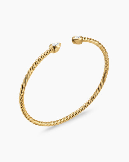 David Yurman Micro Cablespira Flex Pear Bracelet David Yurman Women’s
