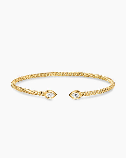 David Yurman Micro Cablespira Flex Pear Bracelet David Yurman Women’s