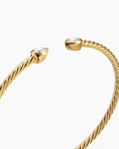 David Yurman Micro Cablespira Flex Pear Bracelet David Yurman Women’s