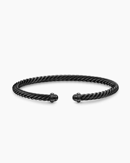 David Yurman Classic Cable Bracelet in Black Aluminum, 4mm David Yurman Women’s