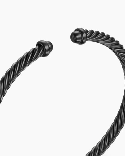 David Yurman Classic Cable Bracelet in Black Aluminum, 4mm David Yurman Women’s