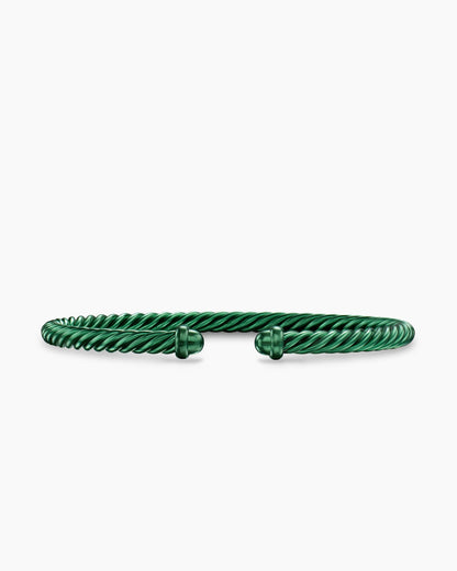 David Yurman Classic Cable Bracelet in Green Aluminum, 4mm David Yurman Women’s
