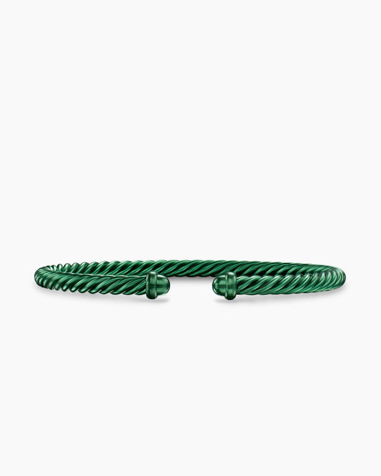 David Yurman Classic Cable Bracelet in Green Aluminum, 4mm David Yurman Women’s