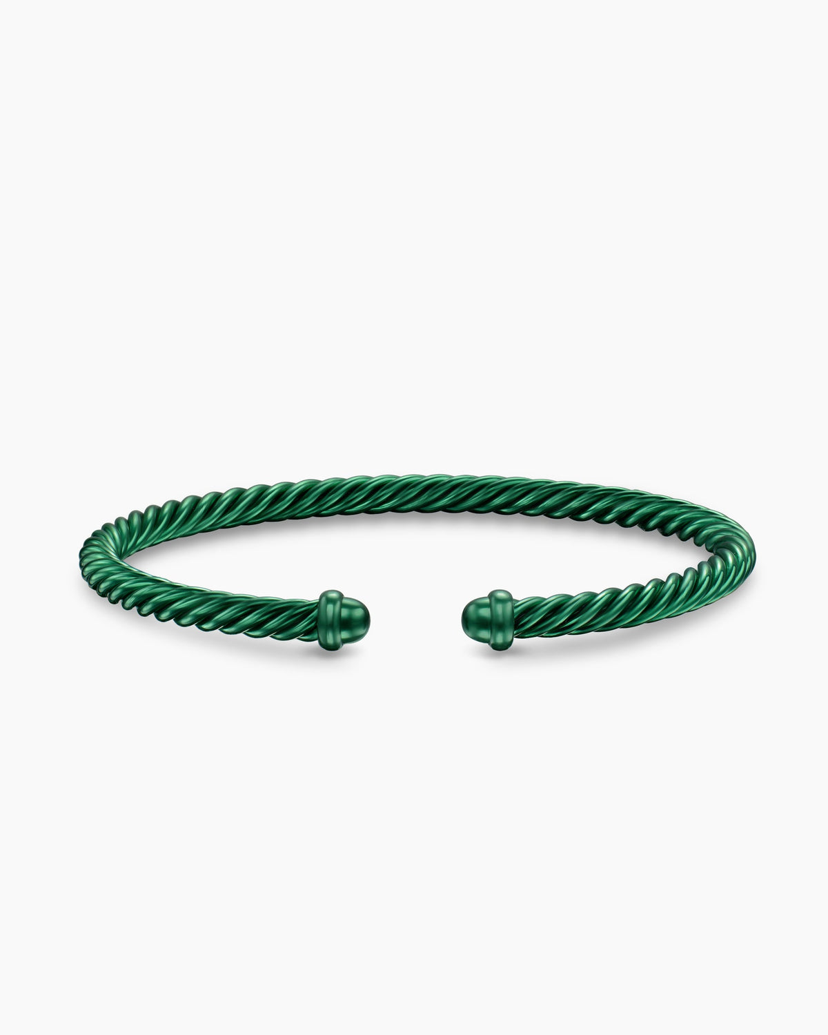 David Yurman Classic Cable Bracelet in Green Aluminum, 4mm David Yurman Women’s