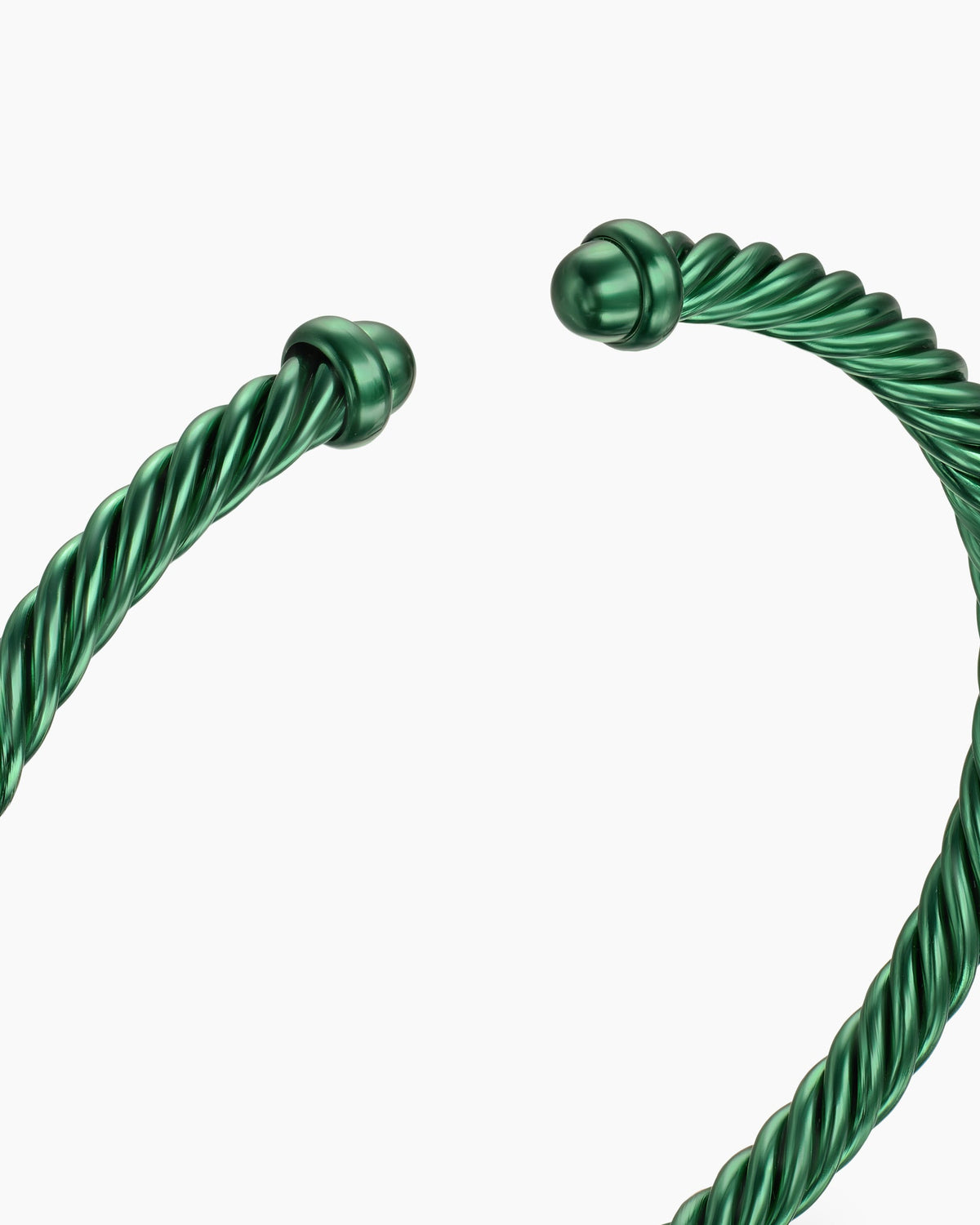 David Yurman Classic Cable Bracelet in Green Aluminum, 4mm David Yurman Women’s