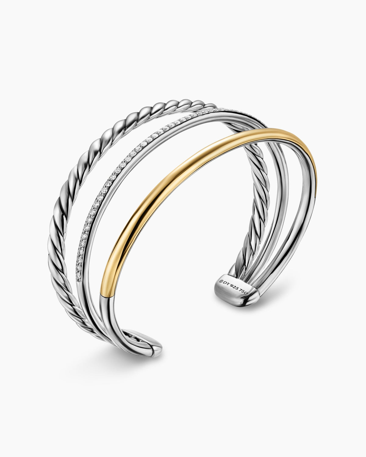 David Yurman DY Mercer Three Row Cuff Bracelet David Yurman Women’s