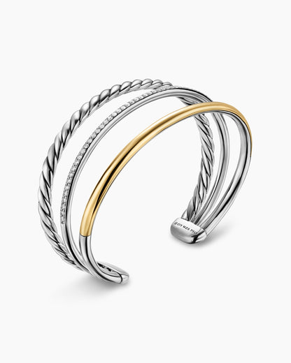 David Yurman DY Mercer Three Row Cuff Bracelet David Yurman Women’s
