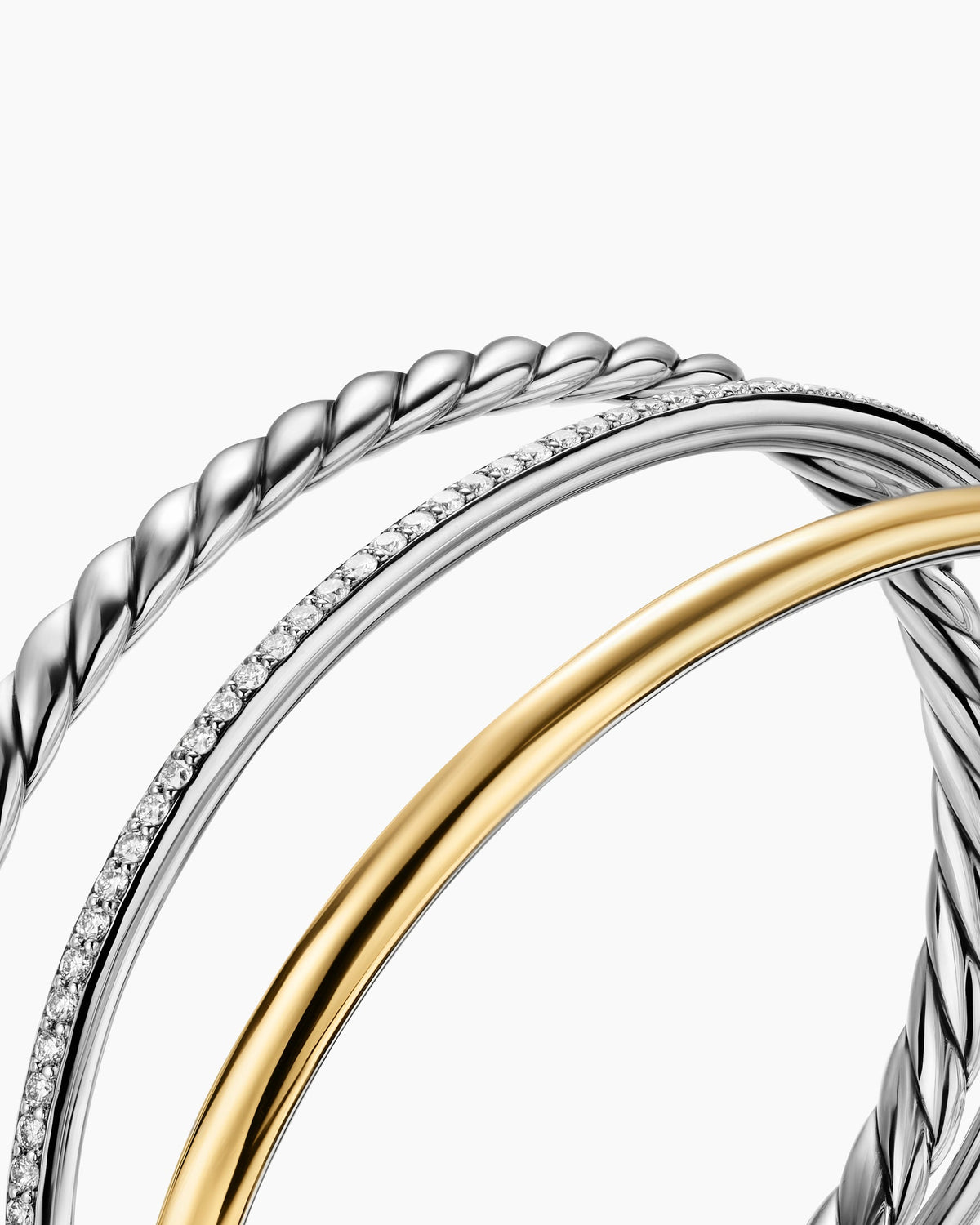 David Yurman DY Mercer Three Row Cuff Bracelet David Yurman Women’s