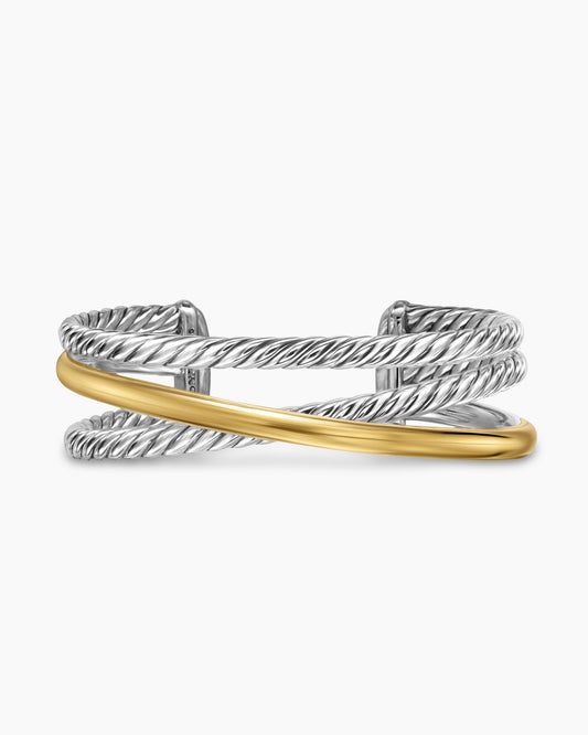 David Yurman Bold Crossover Three Row Cuff Bracelet David Yurman Women’s