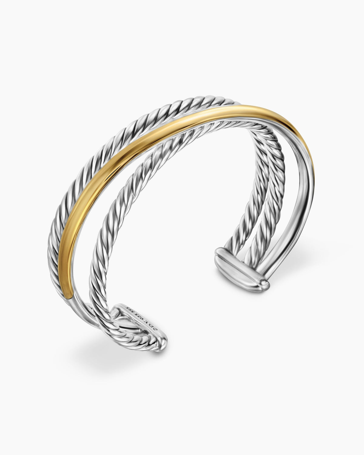 David Yurman Bold Crossover Three Row Cuff Bracelet David Yurman Women’s