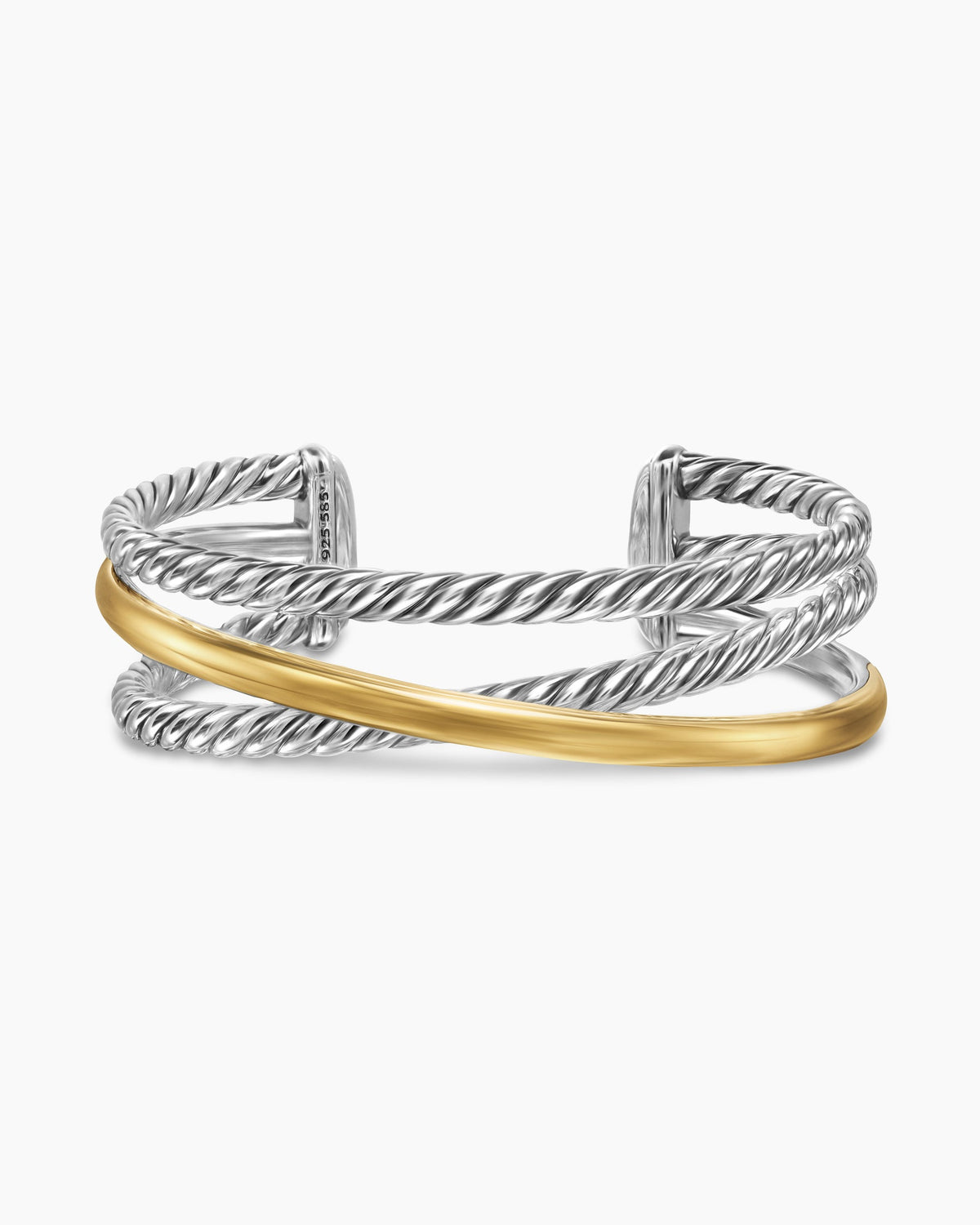 David Yurman Bold Crossover Three Row Cuff Bracelet David Yurman Women’s