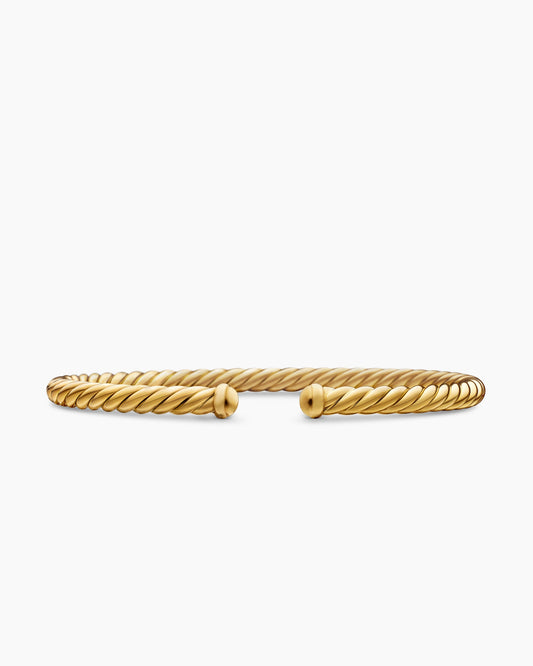 David Yurman Cablespira Flex Bracelet in 18K Yellow Gold, 4mm David Yurman Women’s