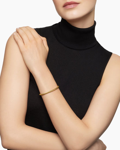 David Yurman Cablespira Flex Bracelet in 18K Yellow Gold, 4mm David Yurman Women’s