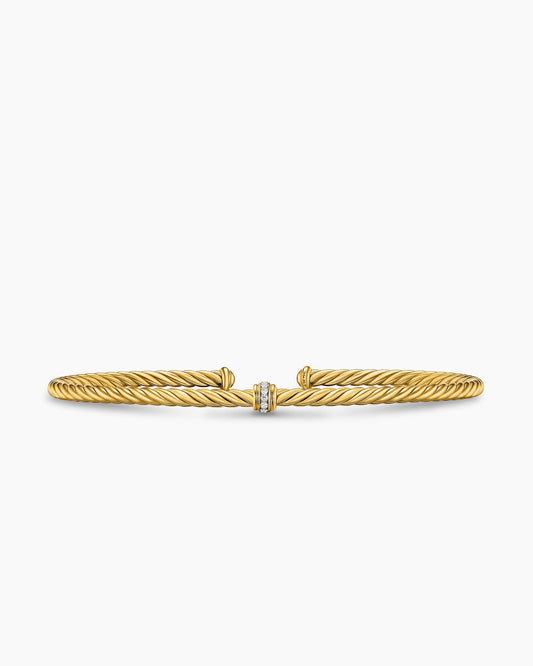 David Yurman Micro Cablespira Flex Center Station Bracelet David Yurman Women’s