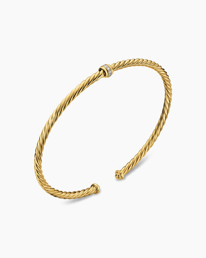 David Yurman Micro Cablespira Flex Center Station Bracelet David Yurman Women’s