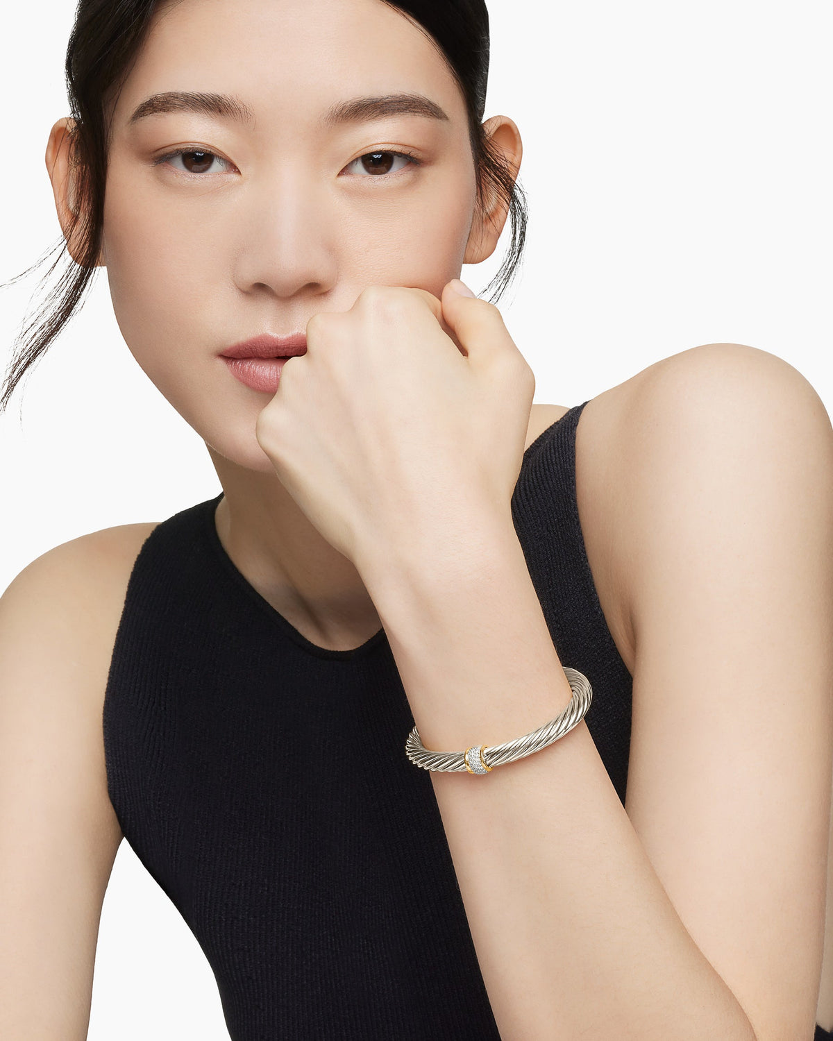 David Yurman Classic Cable Station Bracelet David Yurman Women’s