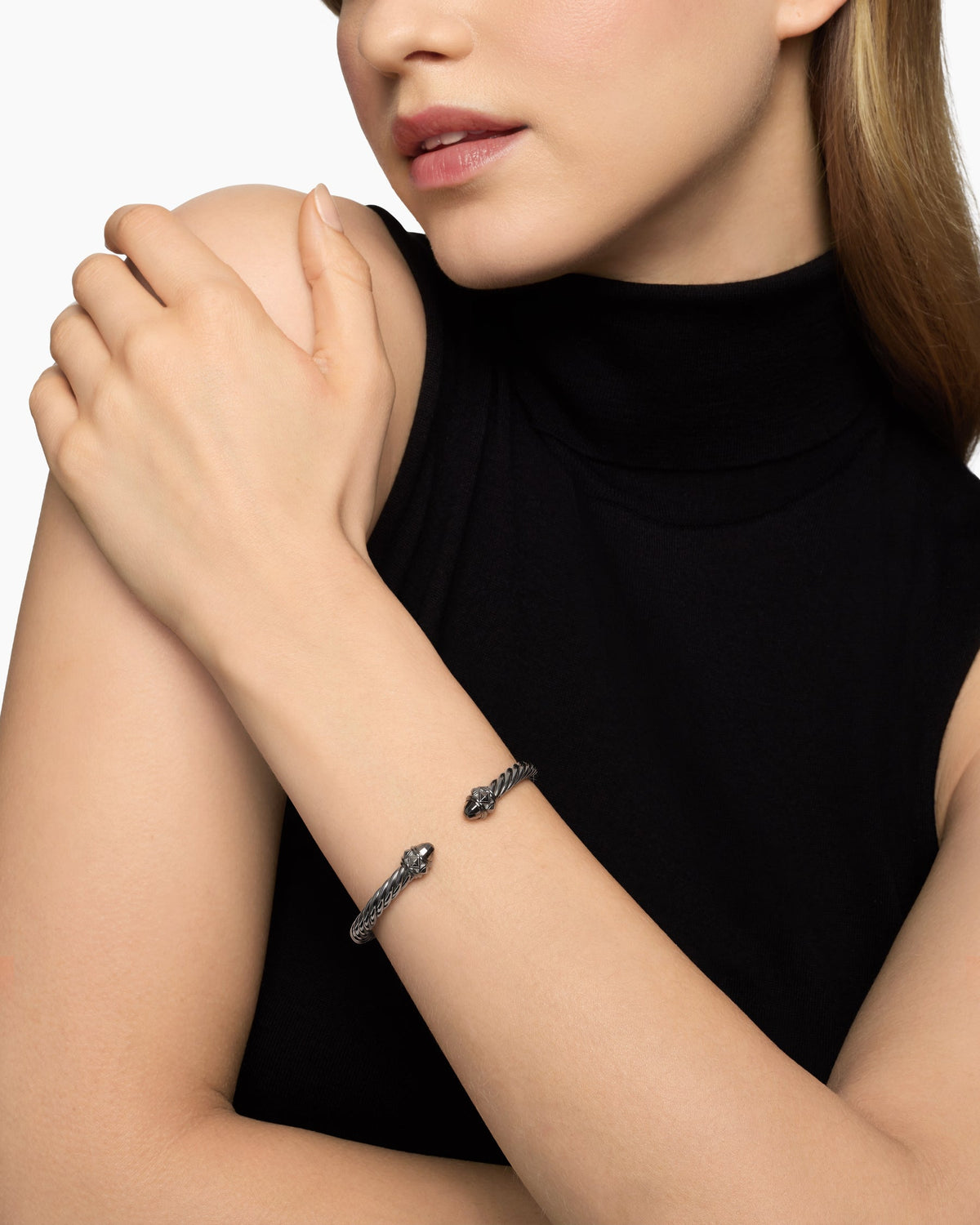 David Yurman Renaissance Classic Cable Bracelet in Blackened Silver, 5mm David Yurman Women’s