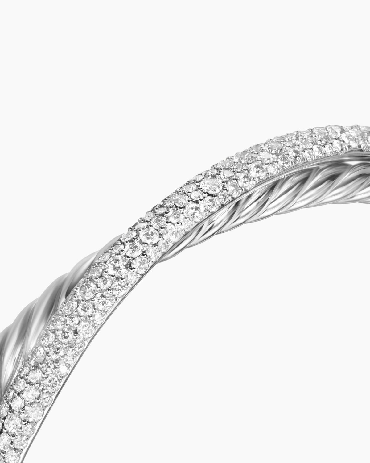 David Yurman Pavé Crossover Two Row Cuff Bracelet David Yurman Women’s