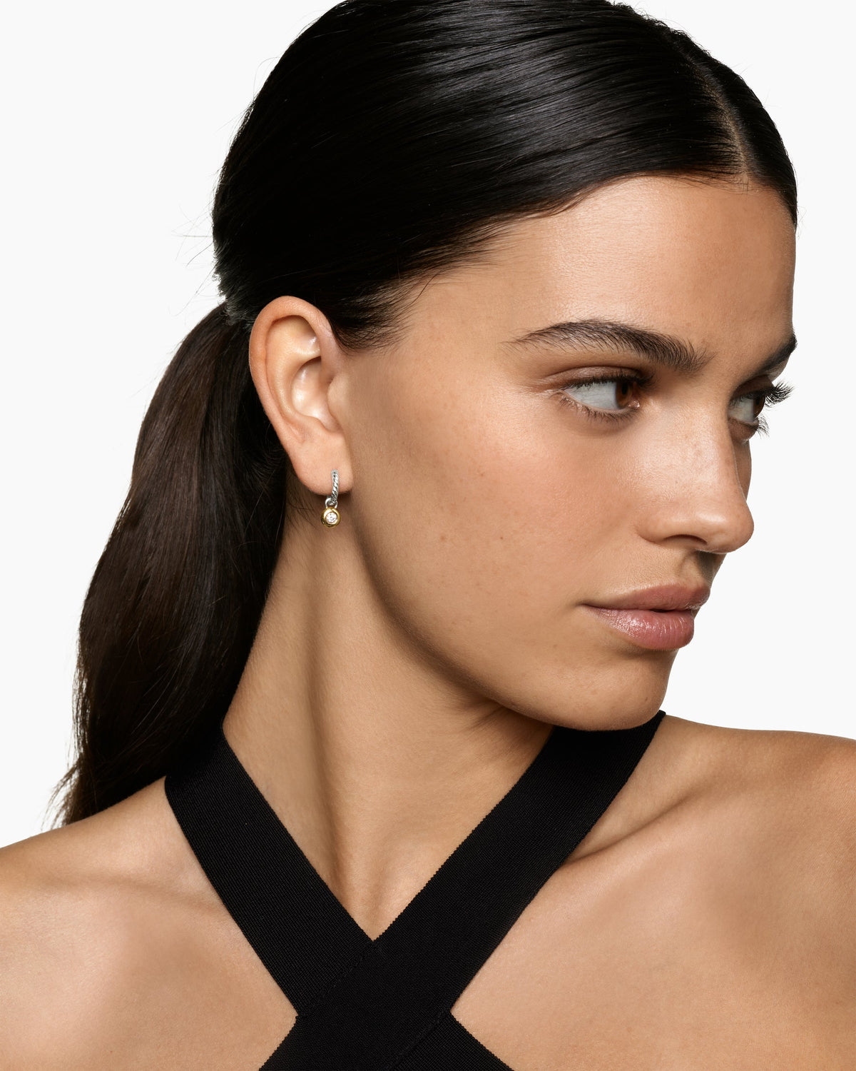David Yurman Petite Cable Huggie Drop Earrings David Yurman Women’s