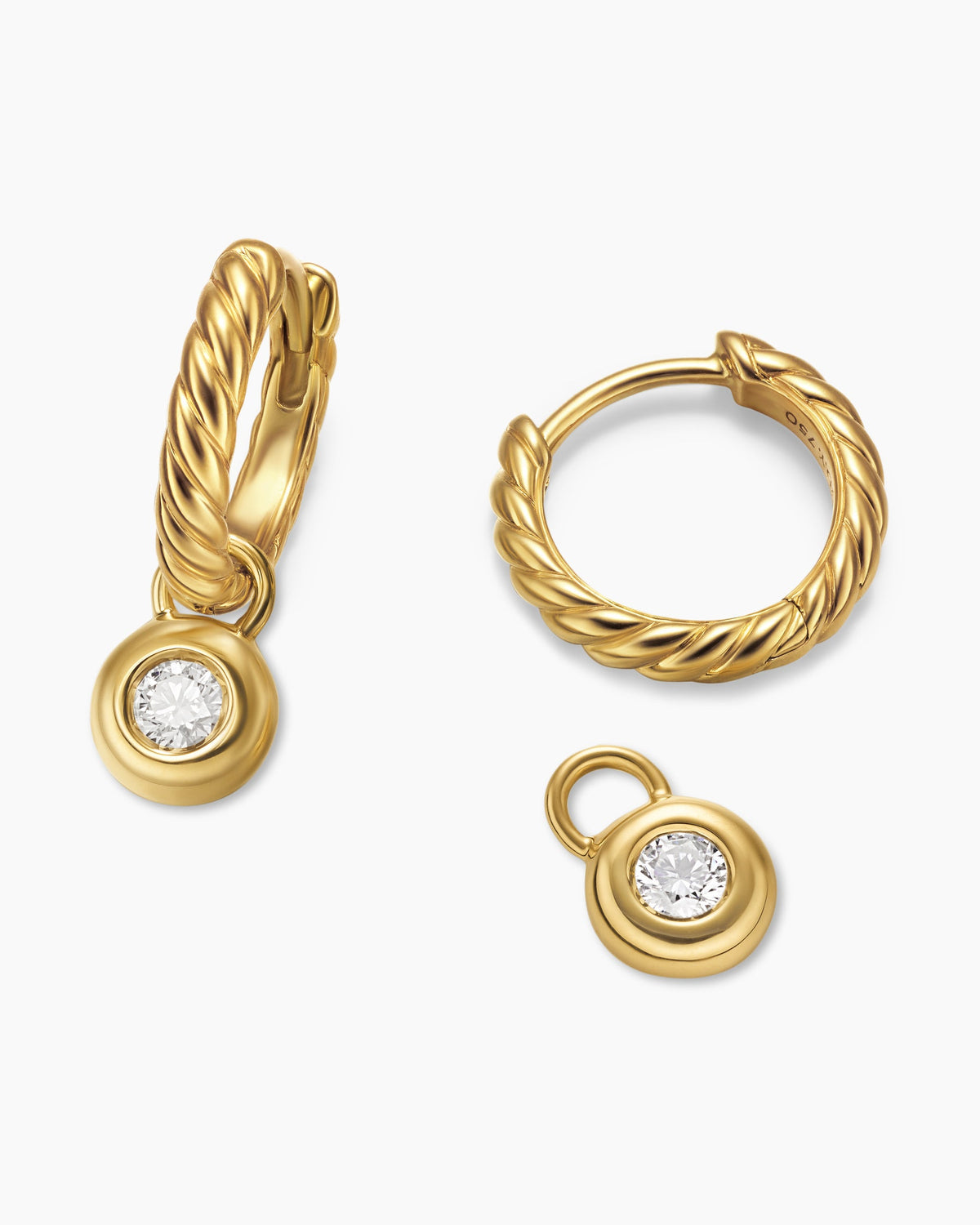 David Yurman Petite Cable Huggie Drop Earrings David Yurman Women’s